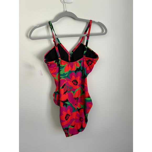 Sanctuary Printed Gardener Shirred One-Piece Swimsuit - Small - Picture 6 of 8